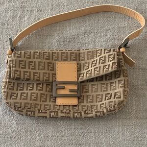 Fendi Tan and Brown baguette